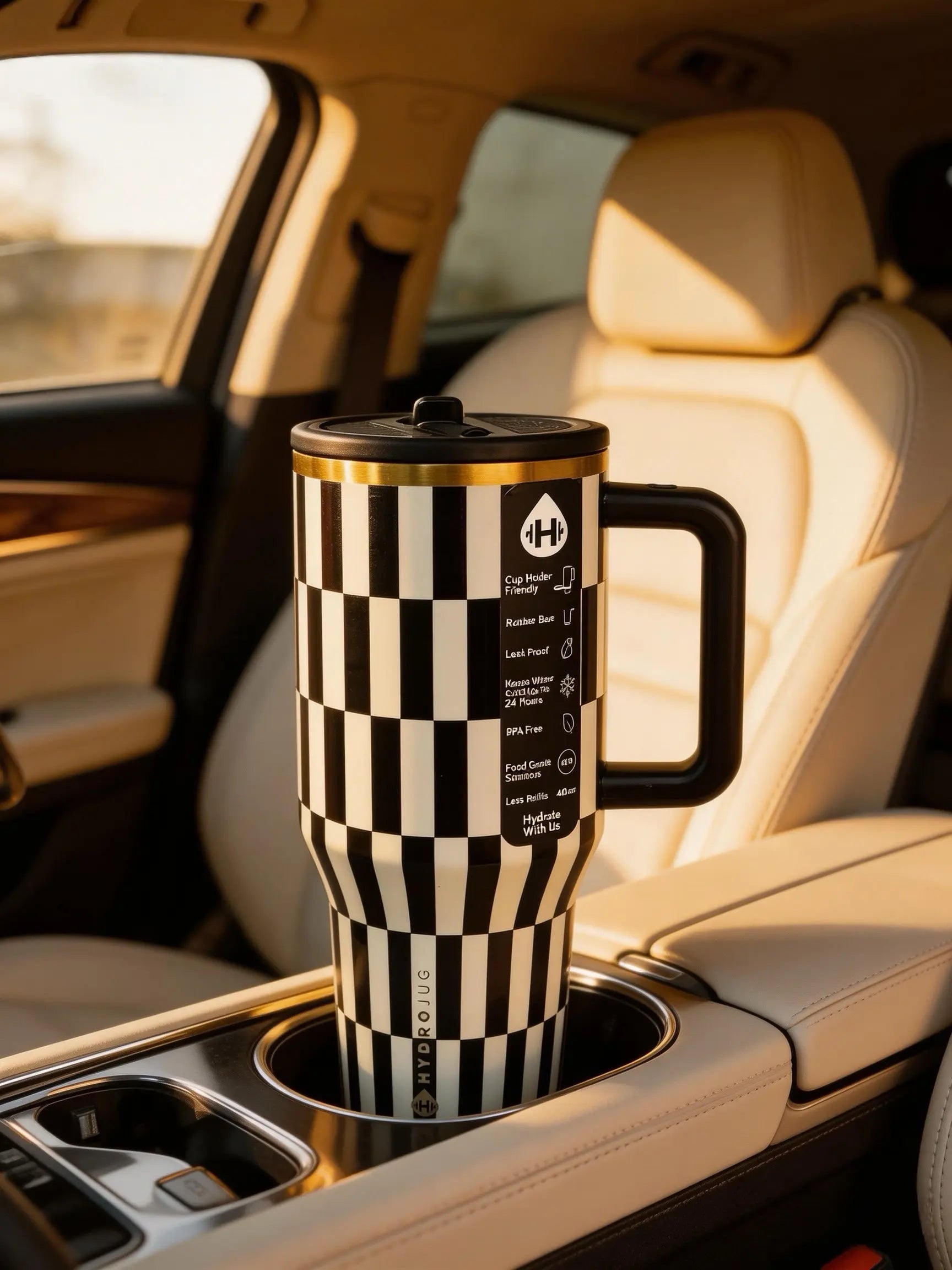 Stanley 40oz Checkered Tumbler Cup