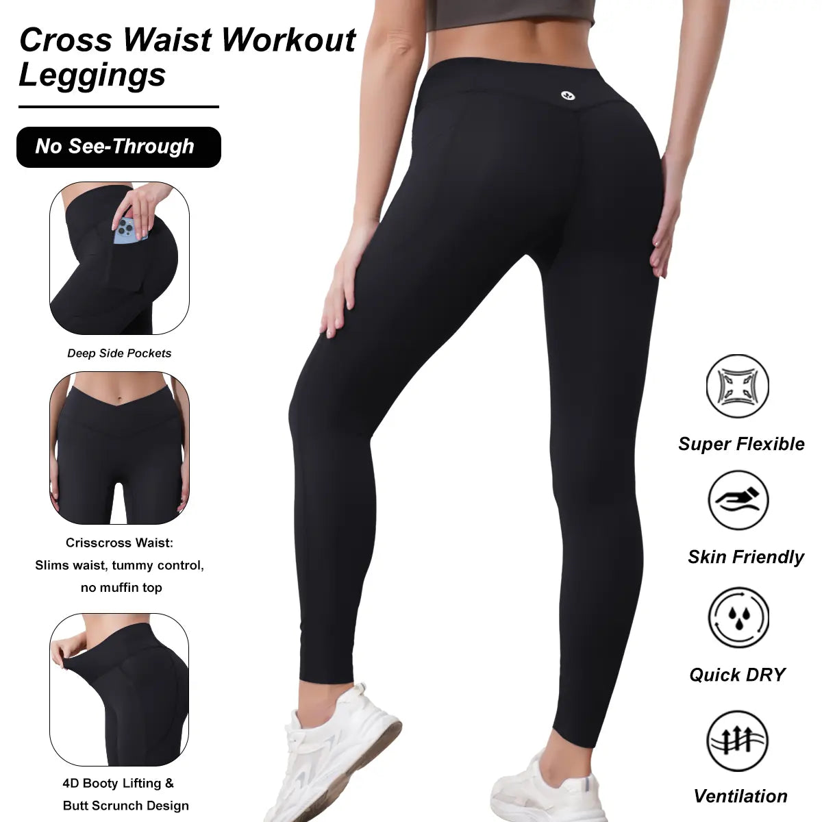 Women's High Waist Stretchable Yoga Pants 