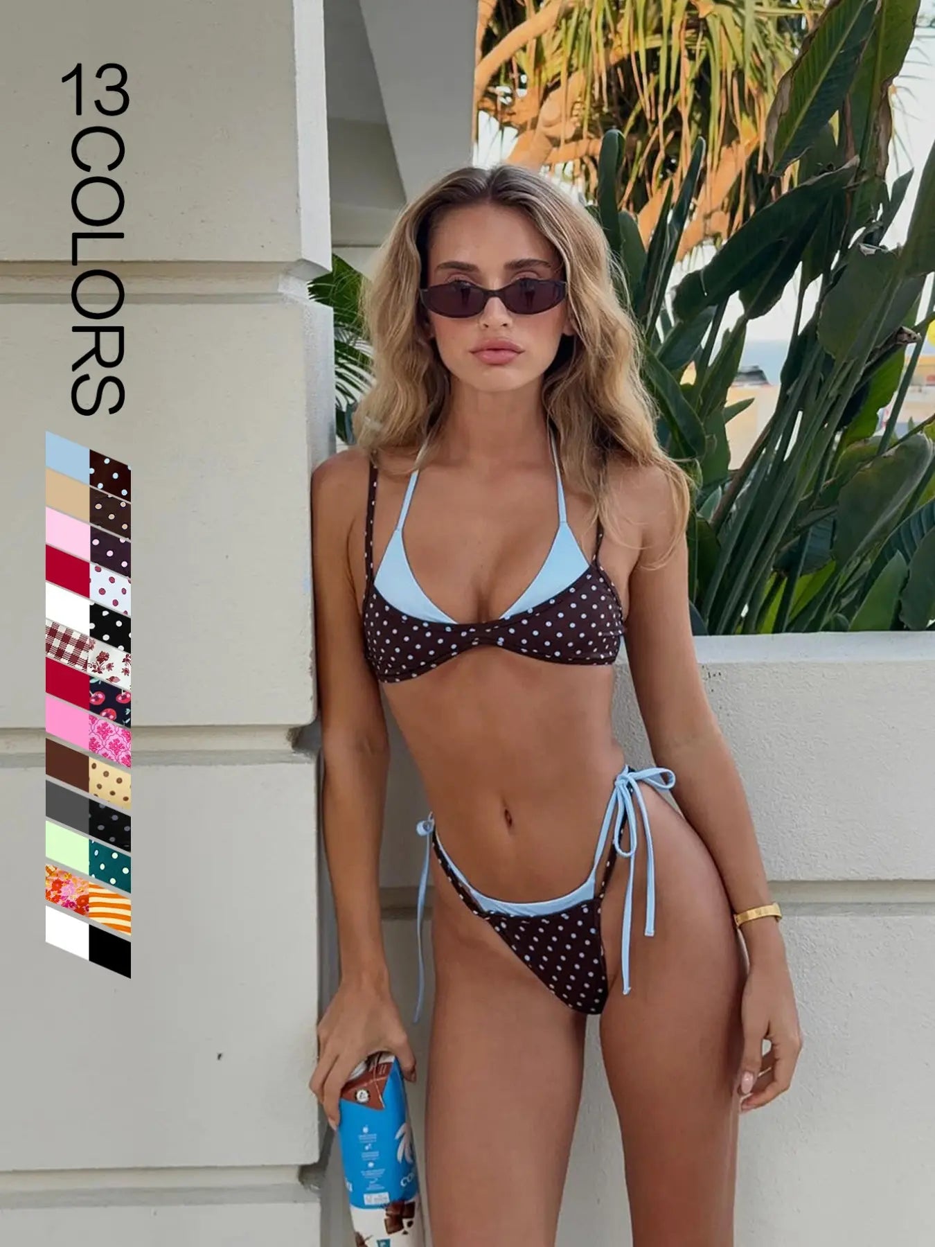 French Vintage Style Summer Bikini