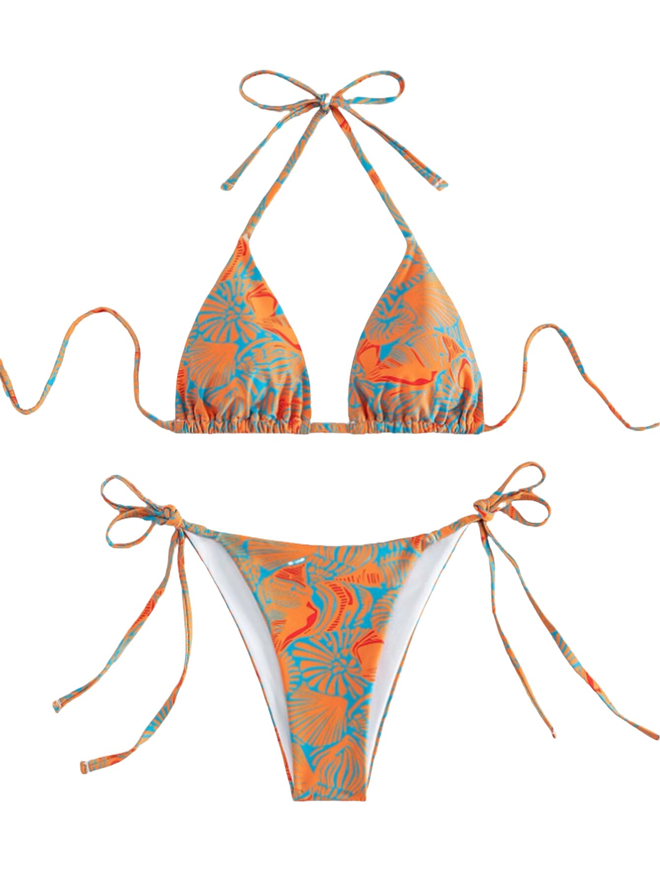 Tainehs Halter Triangle Bikini