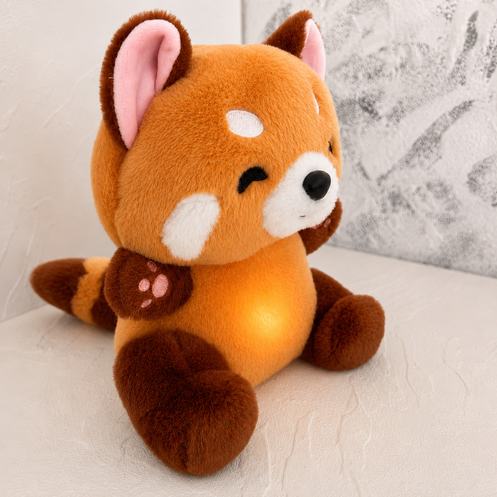 Breathing Red Panda Soothing Plush