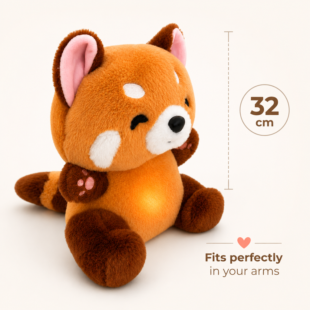 Breathing Red Panda Soothing Plush
