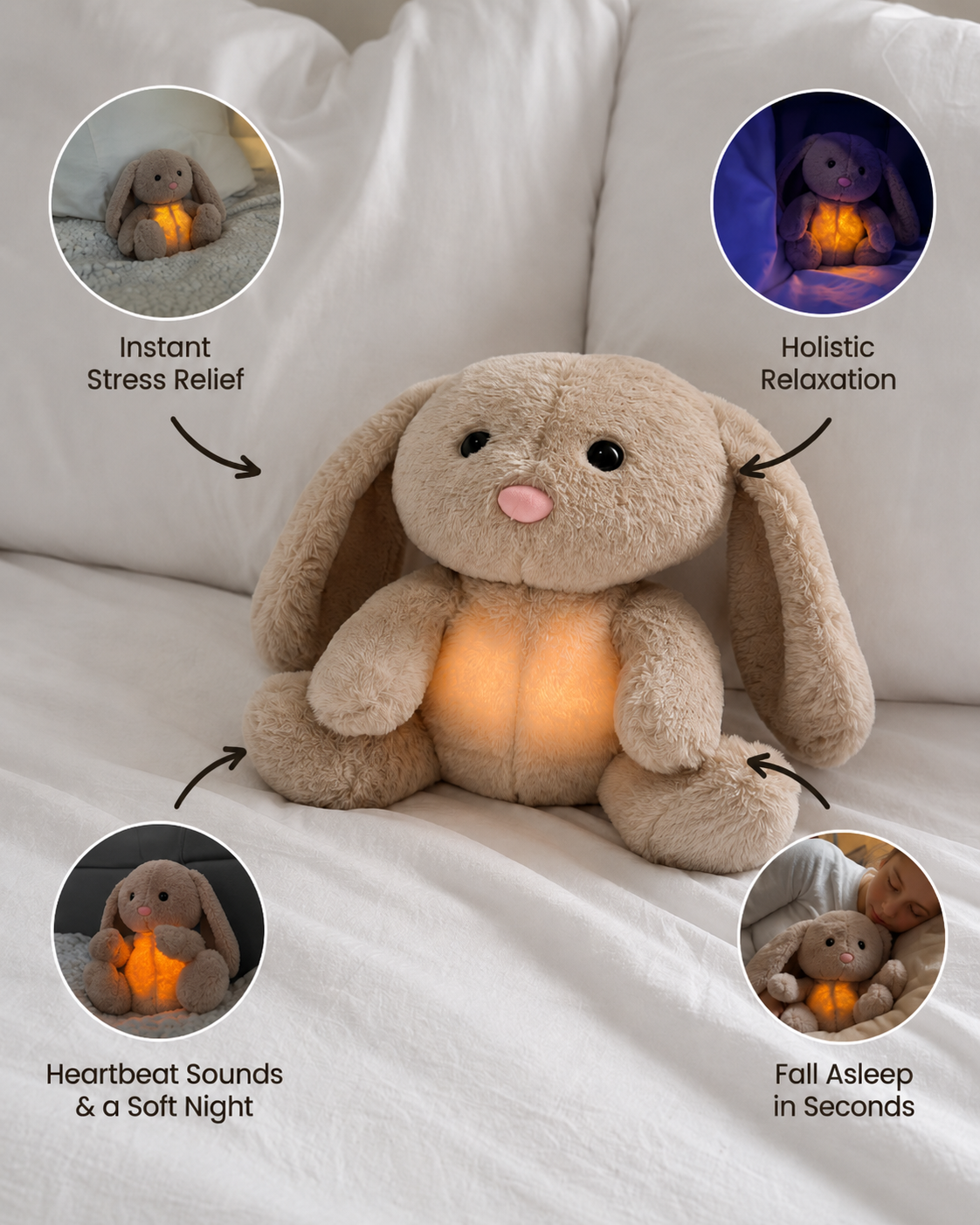 Breathing Bunny Soothing Plush