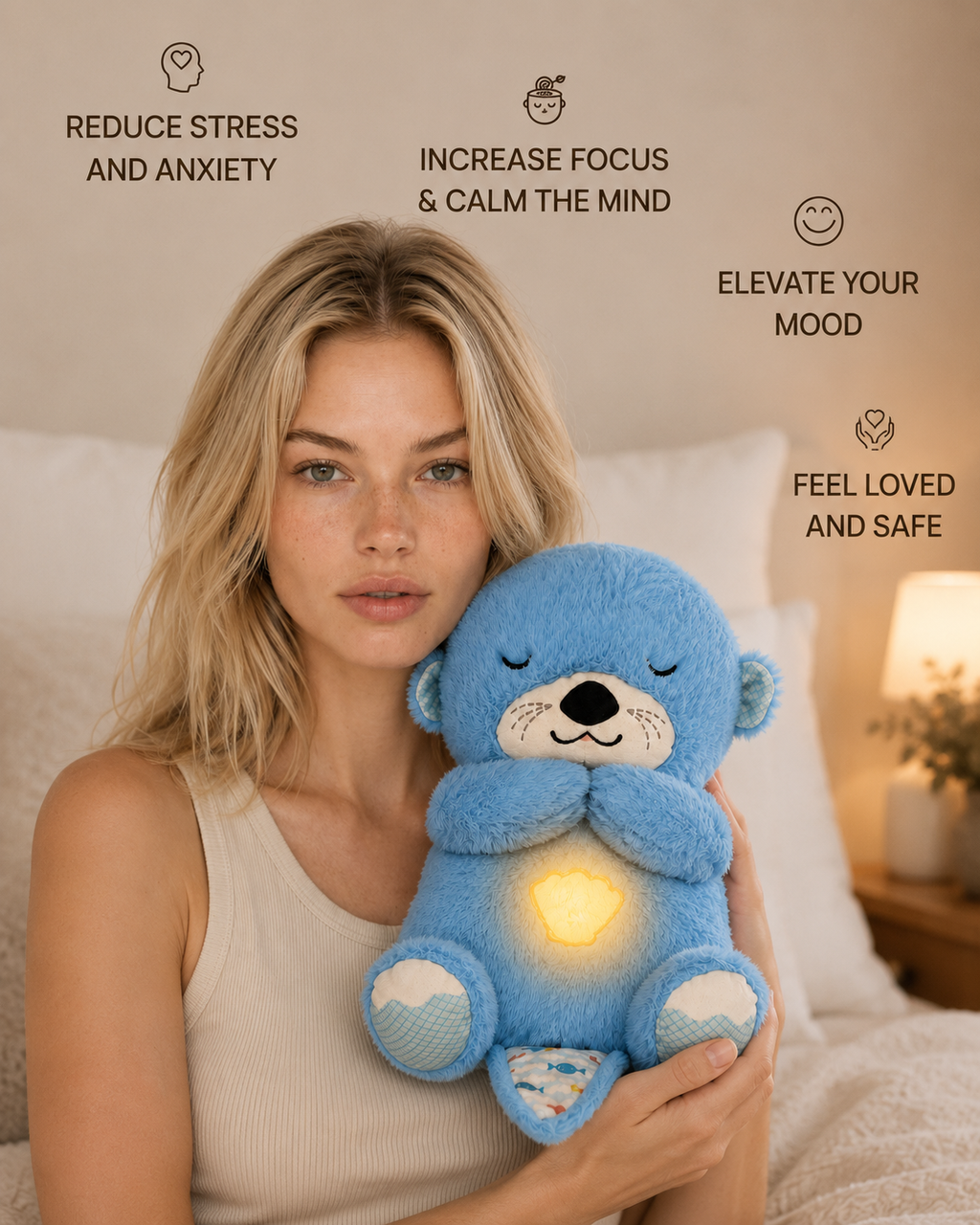 Breathing Glow Otter Comfort Plush - New Arrival