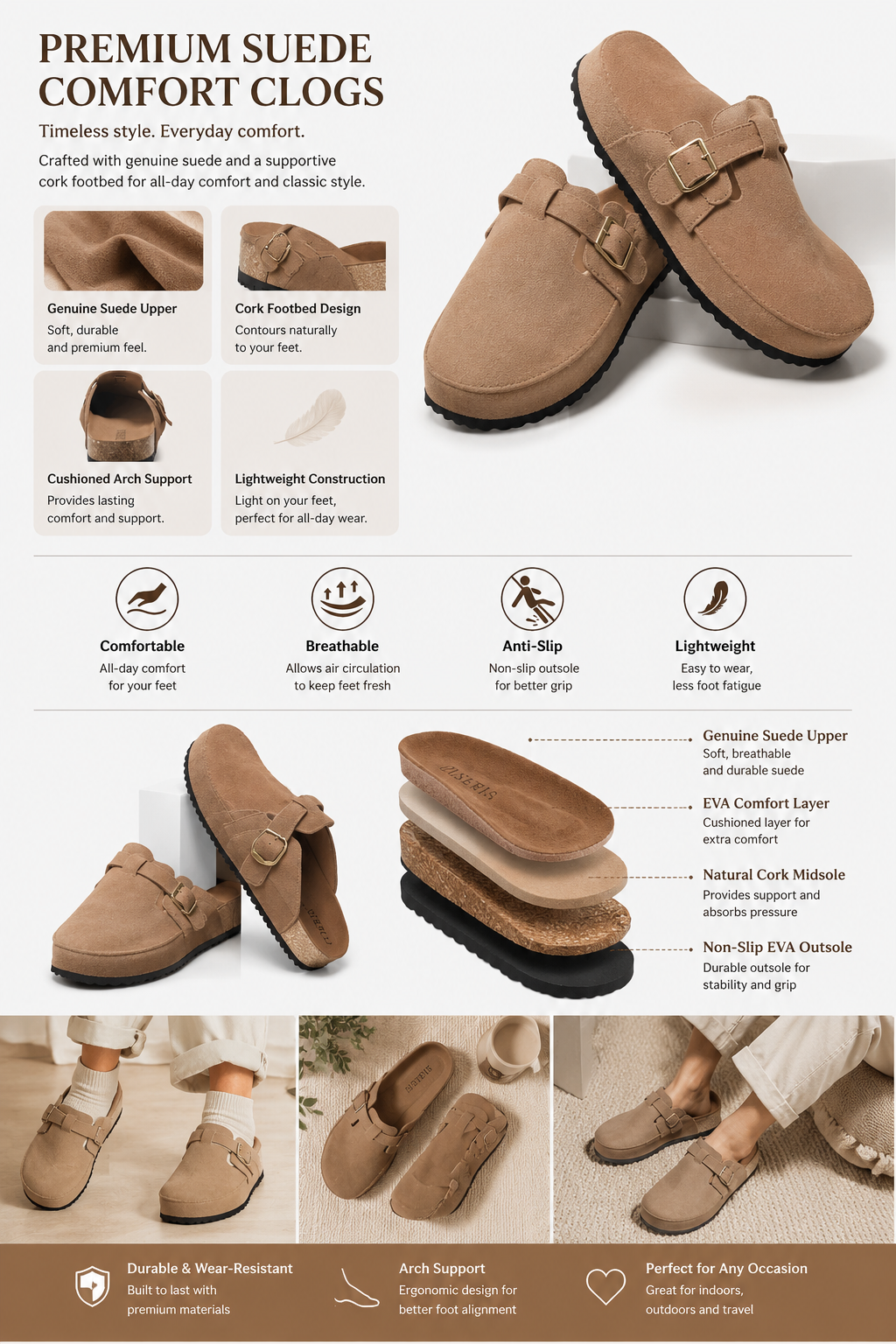 Leather French Retro Slippers